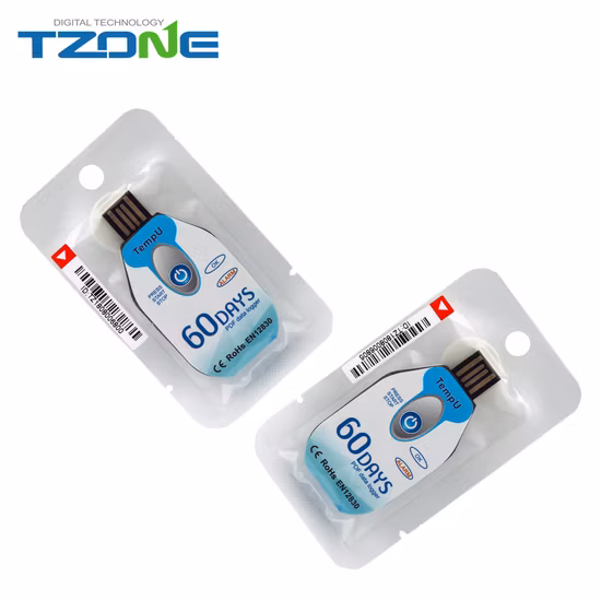 Водонепроницаемый одноразовый регистратор данных IP67 с автоматически создаваемым защищенным отчетом в формате PDF